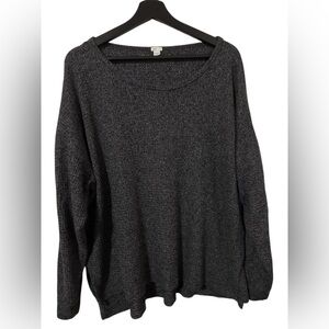 Aerie Charcoal Crew Neck Sweater Size XL